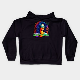 My Style Juneteenth 1865, Freedom Celebration Independence day History Month Kids Hoodie